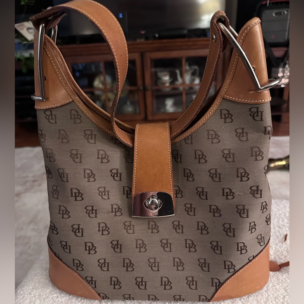 Dooney & Bourke Tan Leather Trim Bag